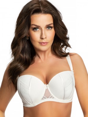 Сутиен с подплатени чашки в цвят крем K671/1 MARTYNIKA Сутиен с подплатени чашки в цвят крем K671/1 MARTYNIKA