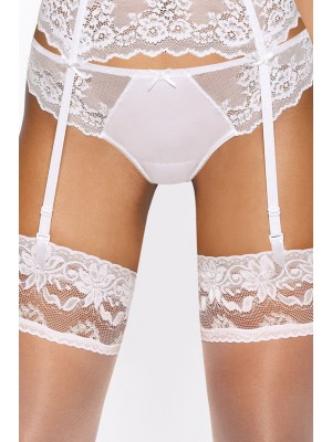 Дантелени прашки в бял цвят HEIDI S-0135/4