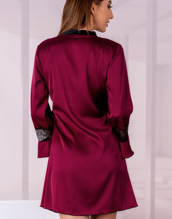Дамски халат в цвят бордо Sussean, LivCo Corsetti Fashion, Секси Халати - Complex.bg