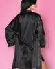 Луксозен сатенен халат в черно Dorettela, LivCo Corsetti Fashion, Бельо - Complex.bg