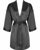 Луксозен сатенен халат в черно Dorettela, LivCo Corsetti Fashion, Бельо - Complex.bg