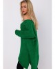 Асиметричен пуловер в зелен цвят M769, MOE, Пуловери - Complex.bg