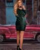 Дамска къса рокля в зелен цвят Milona, Merribel, Къси рокли - Complex.bg