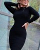 Къса дамска рокля в черен цвят Racelia, Merribel, Къси рокли - Complex.bg
