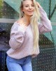 Дамски пуловер в розов цвят Margitam Rainbow, Merribel, Пуловери - Complex.bg