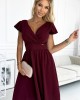 Елегантна рокля в цвят бордо 425-4, Numoco, Миди рокли - Complex.bg