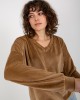 Плюшена дамска блуза в цвят камел 8441.07P,  Блузи / Топове - Complex.bg