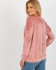 Плюшена дамска блуза в розов цвят 8441.07P,  Блузи / Топове - Complex.bg