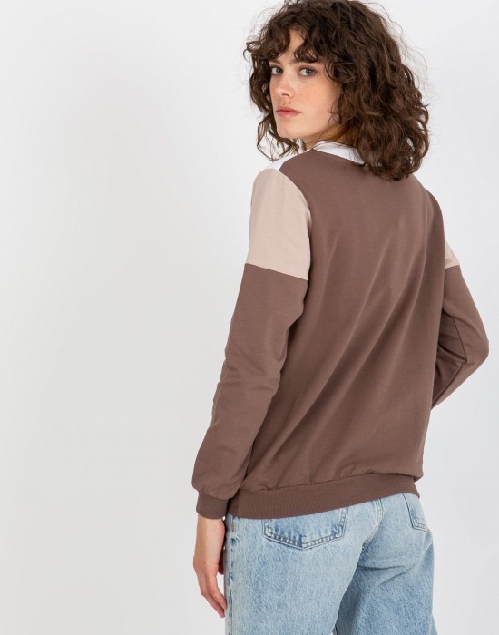 Дамска блуза в кафяв цвят 8452.40P,  Блузи / Топове - Complex.bg