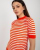 Дамска блуза на райета в оранжев цвят 1441.80,  Блузи / Топове - Complex.bg