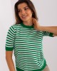 Дамска блуза на райета в зелен цвят 1441.80,  Блузи / Топове - Complex.bg