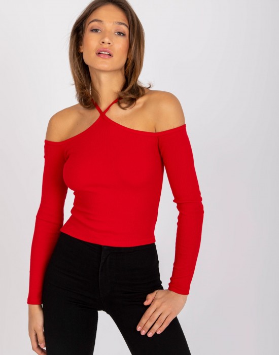 Дамска блуза в червен цвят 7680.98,  Блузи / Топове - Complex.bg