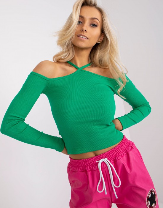 Дамска блуза в зелен цвят 7680.98,  Блузи / Топове - Complex.bg
