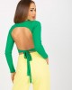 Къса дамска блуза в зелен цвят 8010.82,  Блузи / Топове - Complex.bg