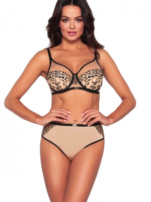 Сутиен с полуподплатени чашки в бежов цвят 2060  Сутиен с полуподплатени чашки в бежов цвят 2060