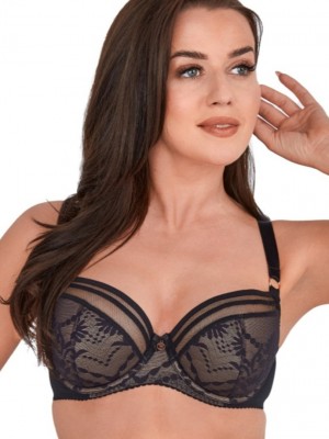 Сутиен с полуподплатени чашки в черен цвят BICE 1191 Сутиен с полуподплатени чашки в черен цвят BICE 1191