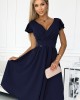 Елегантна рокля в тъмносин цвят 425-3