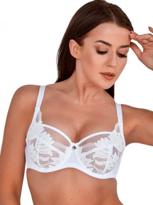 Сутиен с меки чашки в бял цвят NIKE 1135