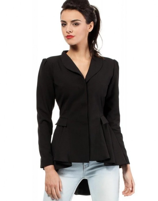 Елегантно дамско сако в черен цвят M165