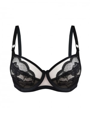 Сутиен с меки чашки в черен цвят AMELIA 19201