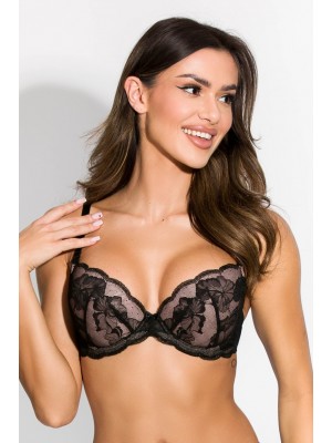 Красив push-up сутиен в черен цвят AMELIA 19202 Красив push-up сутиен в черен цвят AMELIA 19202