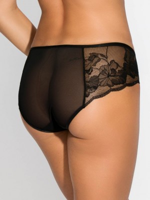 Нежни бикини с дантела в черен цвят AMELIA 19201