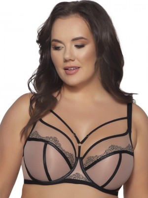 Ситиен с меки чашки в бежов цвят 2092 