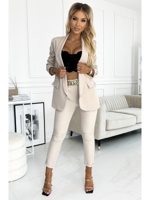 Елегантен комплект в бежов цвят 492-1