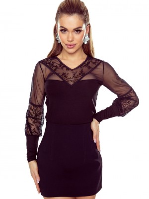 Елегантна блуза в черно JUSTA