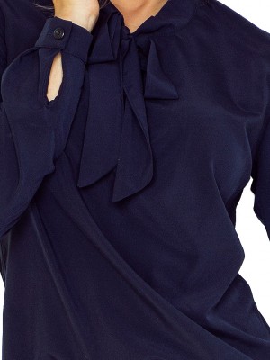 Тъмносиня дамска блуза 140-4