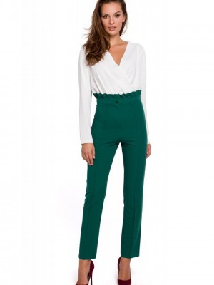 Стилен панталон в зелен цвят K008