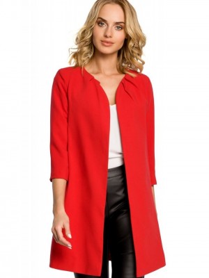 Стилен блейзър в червен цвят M193