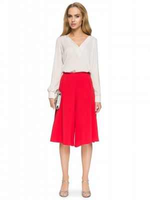 Елегантна блуза в бежов цвят S035