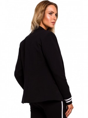 Спортен дамски блейзър в черен цвят M459