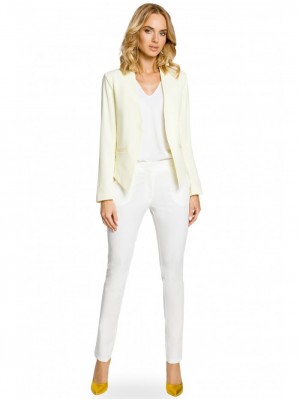 Елегантно дамско сако в жълт цвят M031