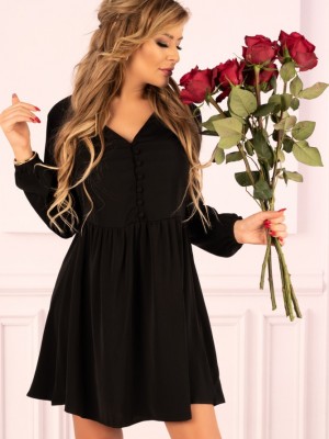 Мини рокля в черно Mayonati 