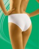 Гладки памучни бикини с висока талия в бяло Comforta