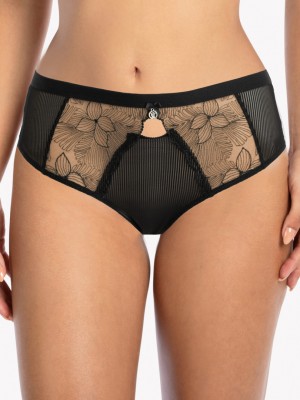 Микрофибърни бразилиани в черен цвят URSULA 1059