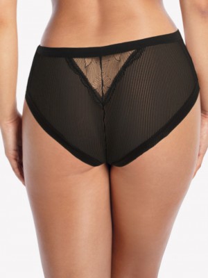 Микрофибърни бразилиани в черен цвят URSULA 1059