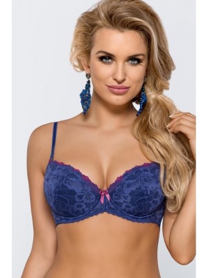 Сутиен с подплатени чашки в син цвят Inga