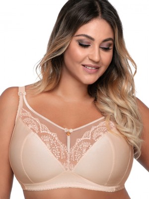 Макси сутиен с меки чашки в бежов цвят AV 1691/1