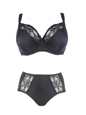 Сутиен за голям бюст в черен цвят 112