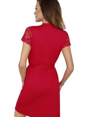 Червен дамски халат Felicia