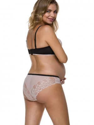Сутиен за кърмачки в черно и бежово 3116