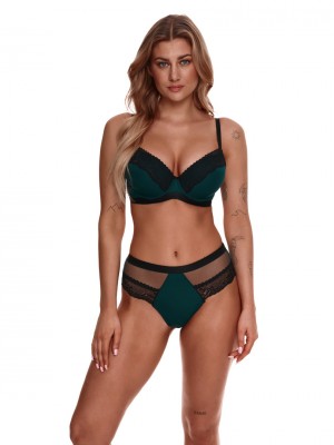 Сутиен с повдигащ ефект в зелен цвят 2309