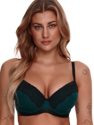 Сутиен с повдигащ ефект в зелен цвят 2309