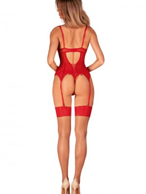 Дамски чорапи в червен цвят INGRIDIA