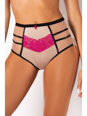 Бикини с висока талия в розово DEZIRO 19025