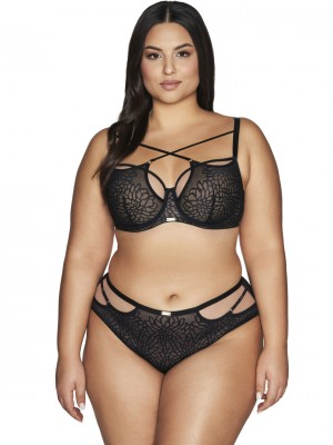 Полуподплатен сутиен с ефектен дизайн AV 2098