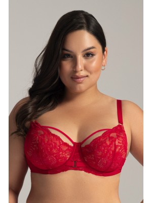 Полуподплатен сутиен в червено AV 2157 Полуподплатен сутиен в червено AV 2157